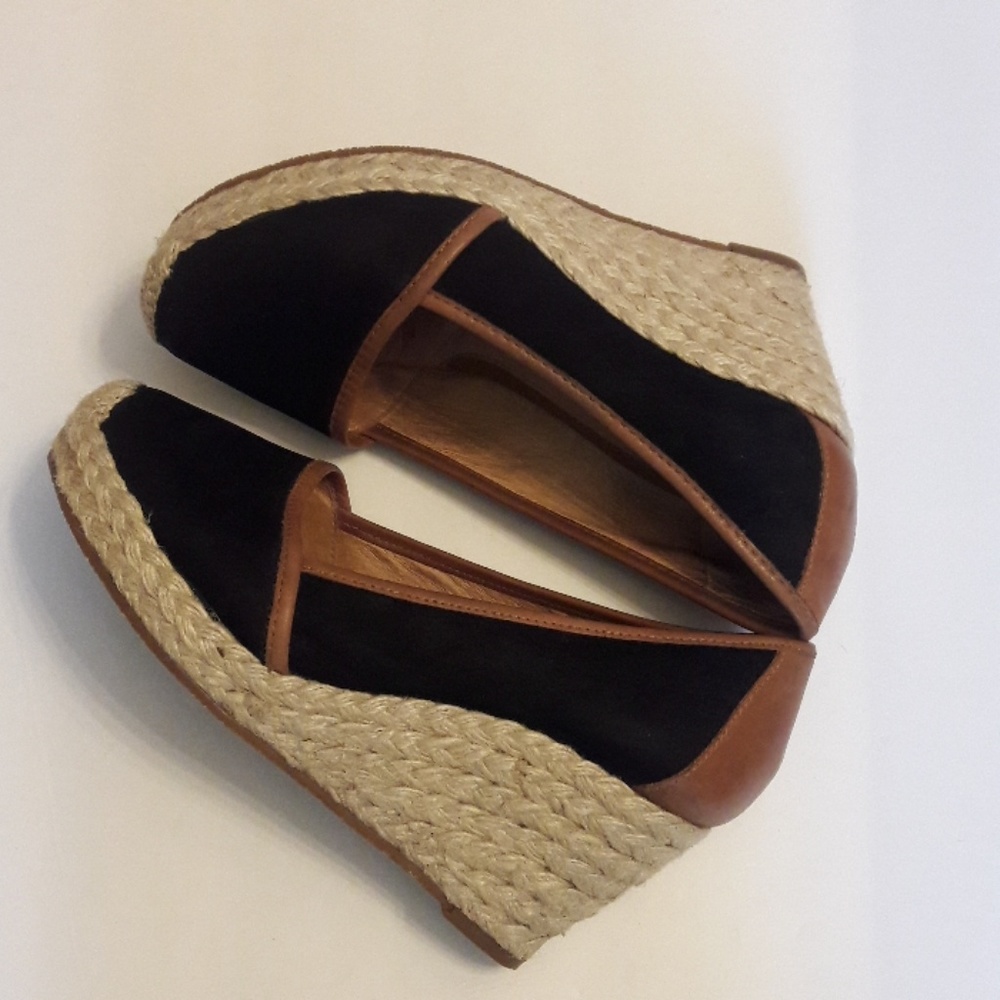 Nurture by Lamaze Black and Brown Espadrille Wedges